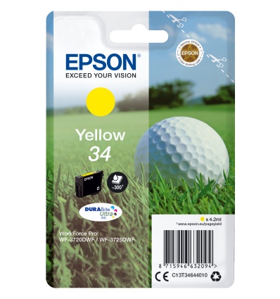 Epson Singlepack Yellow 34 DURABrite Ultra Ink