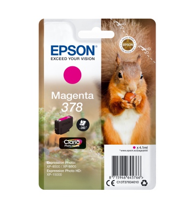 Epson Singlepack Magenta 378 Claria Photo HD Ink