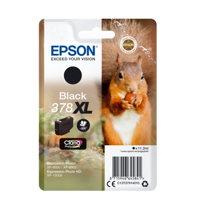 Epson Singlepack Black 378 XL Claria Photo HD Ink