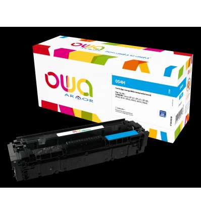 OWA Armor toner kompatibilní s Canon CRG-054H C, 2300st, modrá/cyan