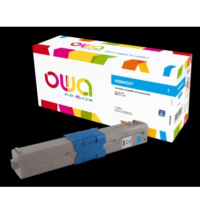 OWA Armor toner kompatibilní s OKI 44844507, 10000st, modrá/cyan