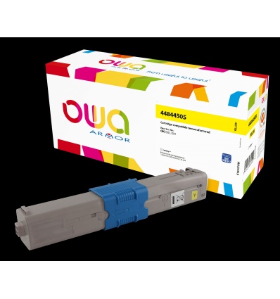 OWA Armor toner kompatibilní s OKI 44844505, 10000st, žlutá/yellow