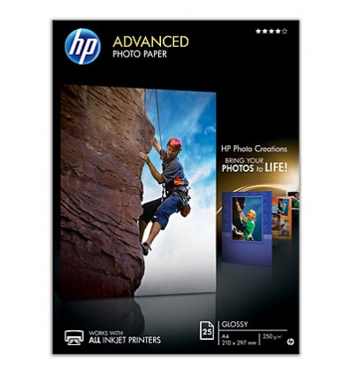 HP Advanced Photo Paper, lesk, 25 listů A4