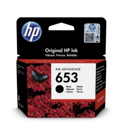 HP 653 černá inkoustová náplň (3YM75AE)