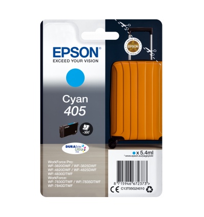 Epson Singlepack Cyan 405 DURABrite Ultra Ink