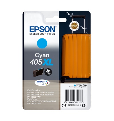 Epson Singlepack Cyan 405XL DURABrite Ultra Ink