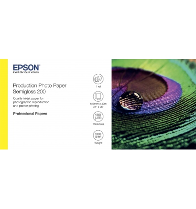 EPSON Production Photo Paper Semigloss 200 24"x30m