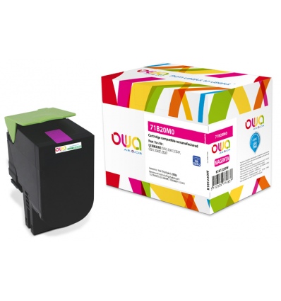 OWA Armor toner kompatibilní s LEXMARK 71B20M0, 2300st, červená/magenta