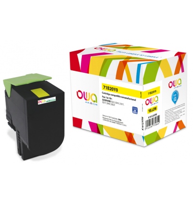 OWA Armor toner kompatibilní s LEXMARK 71B20Y0, 2300st, žlutá/yellow