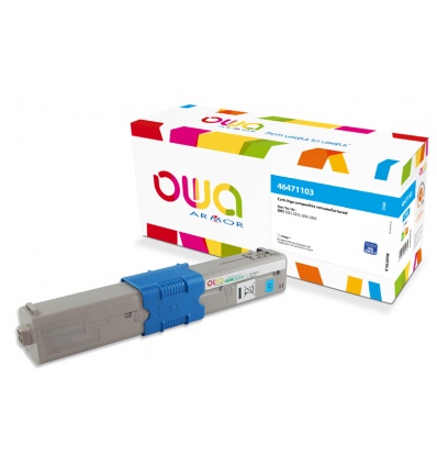 OWA Armor toner kompatibilní s OKI 46471103, 7000st, modrá/cyan