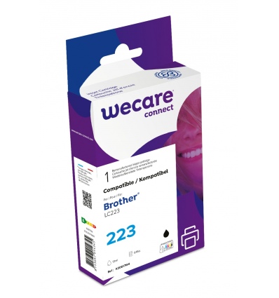 WECARE ARMOR ink kompatibilní s BROTHER LC-223BK, černá/black