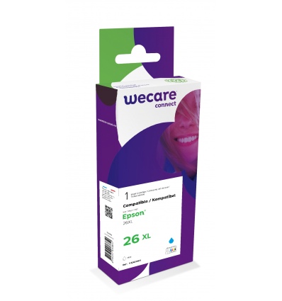 WECARE ARMOR ink kompatibilní s EPSON C13T26324010,modrá/cyan