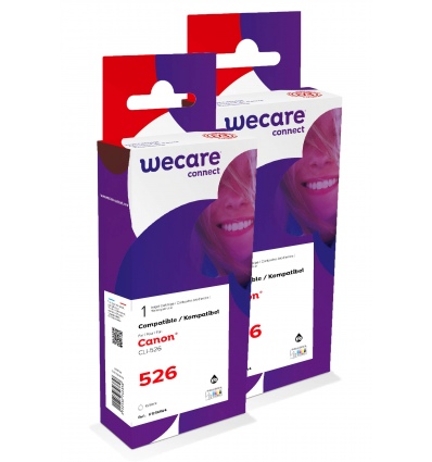 WECARE ARMOR sada ink kompatibilní s CANON CLI526BK 2x10,5ml,černá,CLI-526 BK