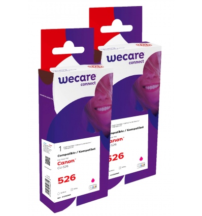 WECARE ARMOR sada ink kompatibilní s CANON CLI526M 2x10,5ml,červená,CLI-526 M