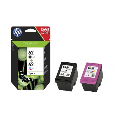 HP 62 inkoustové náplně CMYK (N9J71AE)