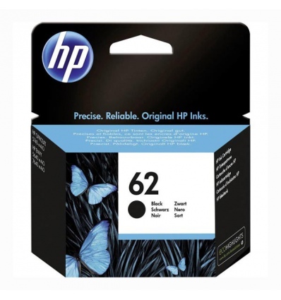 HP 62 černá inkoustová náplň, C2P04AE