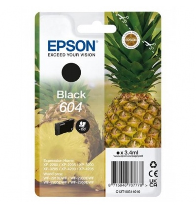 EPSON Singlepack Black 604 Ink