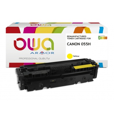 OWA Armor toner kompatibilní s Canon CRG-055H Y, 5900st, žlutá/yellow