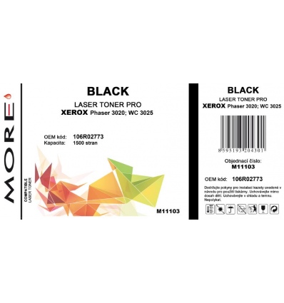 OWA Armor toner kompatibilní s Xerox 106R02773, 1500str,černá/black