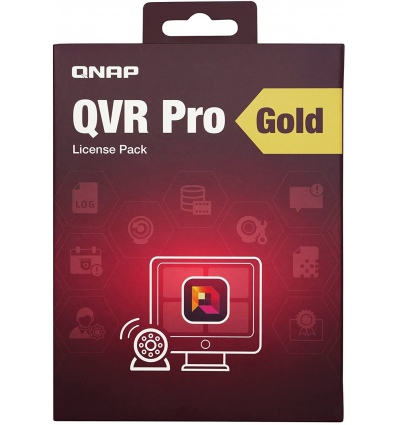 QNAP LIC-SW-QVRPRO-GOLD-EI - QNAP QVR Pro License - 8 dalších kamer a neomezené přehrávání