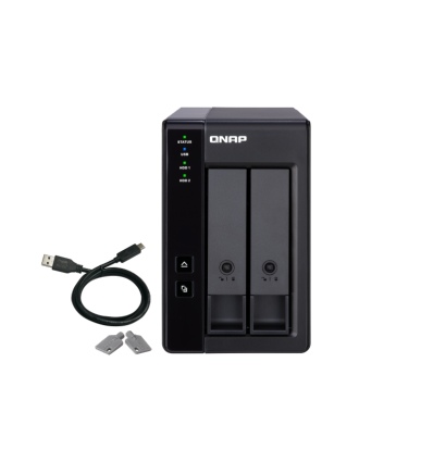 QNAP TR-002 rozšiřovací jednotka pro PC či QNAP NAS (2x SATA / 1x USB 3.1 typu C - Gen 2)