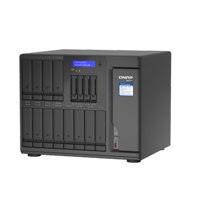 QNAP TVS-h1688X-W1250-32G (Xeon 3,3GHz, ZFS, 32GB ECC RAM, 12x 3,5"+ 4x 2,5", 2x M.2 NVMe, 4x2,5GbE)