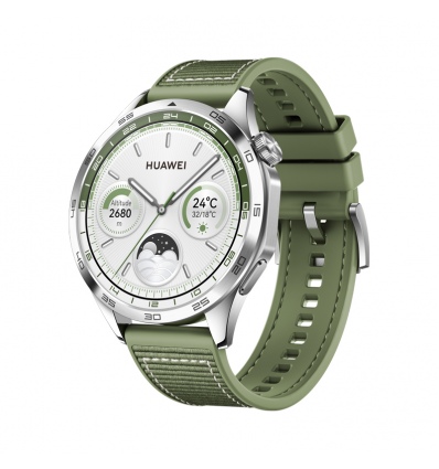 Huawei Watch GT 4/46mm/Silver/Elegant Band/Green