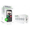 EVOLVEO EasyPhone ET, mobilní telefon pro seniory s nabíjecím stojánkem, stříbrná