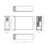 DATACOM 19" Case IPC 4U/585mm Černý bez PSU