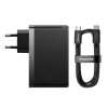 Baseus CCGP100201 GaN5 Pro Fast Nabíječka USB + 2xUSB-C 140W Black