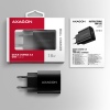 AXAGON ACU-QC18, nabíječka do sítě 18W, 1x port USB-A, QC3.0/AFC/Apple, černá