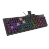 Genesis tichá herní klávesnice THOR 303/RGB/Outemu Peach Silent/Drátová USB/CZ-SK layout/Černá