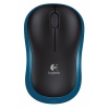 Logitech M185 nano/Kancelářská/Optická/1 000 DPI/Bezdrátová USB/Modrá