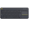 Logitech K400 plus/Bezdrátová USB/CZ-SK layout/Černá