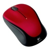 Logitech M235/Cestovní/Optická/1 000 DPI/Bezdrátová USB/Černá-červená