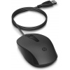 HP 150 Mouse/Kancelářská/Optická/1 600 DPI/Drátová USB/Černá