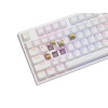 Genesis herní mechanická klávesnice THOR 404/RGB/Gateron Yellow Pro/Drátová USB/US layout/Bílá