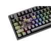 Genesis herní mechanická klávesnice THOR 404/RGB/Gateron Yellow Pro/Drátová USB/US layout/Černá