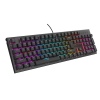 GENESIS mechanická herní klávesnice THOR 303/RGB/Outemu Peach Silent/Drátová USB/US layout/Černá