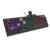 GENESIS mechanická herní klávesnice THOR 303/RGB/Outemu Peach Silent/Drátová USB/US layout/Černá