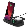 BELKIN Qi 3v1 nabíjecí stojan, černý (iPhone, Apple Watch, AirPods)