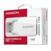 AXAGON ACU-QC19W, QC nabíječka do sítě 19W, 1x USB-A port, QC3.0/AFC/FCP/SMART, bílá