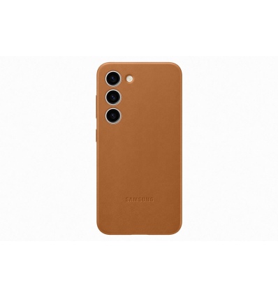 Samsung Kožený zadní kryt pro Samsung Galaxy S23 Camel