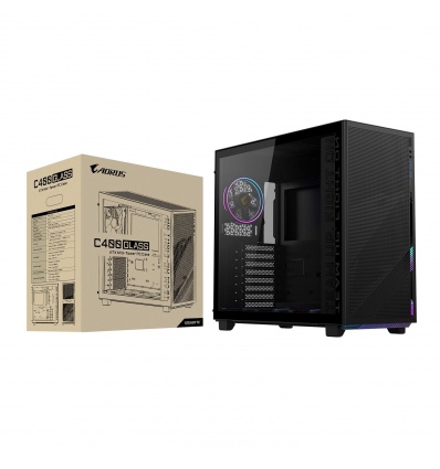 GIGABYTE AORUS C400 GLASS/Midi Tower/Transpar./Černá