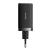 Baseus CCGP120201 GaN5 Pro Quick Nabíječka USB-A + 2x USB-C 65W Black