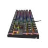 Genesis herní mechanická klávesnice THOR 303/TKL/RGB/Outemu Peach Silent/Drátová USB/US layout/Černá