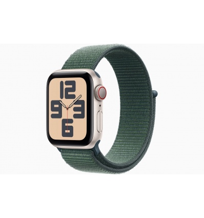 Apple Watch SE Cell/40mm/Starlight/Sport Band/Lake Green