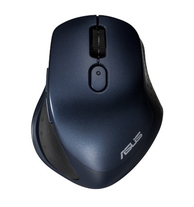 ASUS MW203 Multi-Device Wireless Silent Mouse/Ergonomická/Optická/Pro praváky/2 400 DPI/USB+BT/Modrá