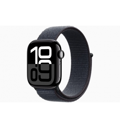 Apple Watch S10/42mm/Jet Black/Sport Band/Ink