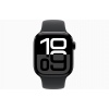 Apple Watch S10/42mm/Jet Black/Sport Band/Black/-M/L